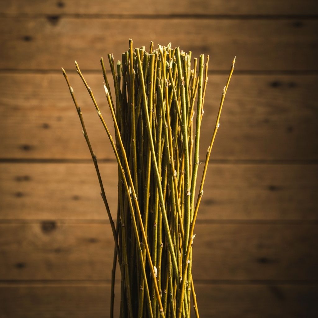 Osier brut, détail des fibres naturelles